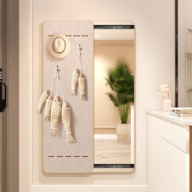 暗藏式隐形穿衣镜隐藏全身镜照片墙挂钩镜子毛毡板家用挂墙镜简约,住宅家具,衣挂一体镜,淘宝优惠券,粉丝福利购,淘宝优惠卷