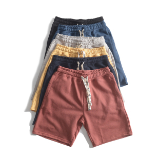 休闲短裤男夏外穿五分裤宽松夏天运动5分裤针织中裤沙滩裤日系潮