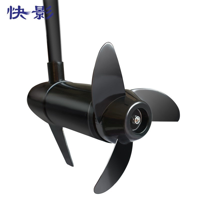 12V44磅船用电动p推进器充气船马达橡皮艇电动挂桨机船尾挂机