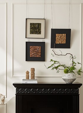 混搭中古网红家居摆件豪宅软装搭配饰陈列家居别墅玄关壁炉小摆设