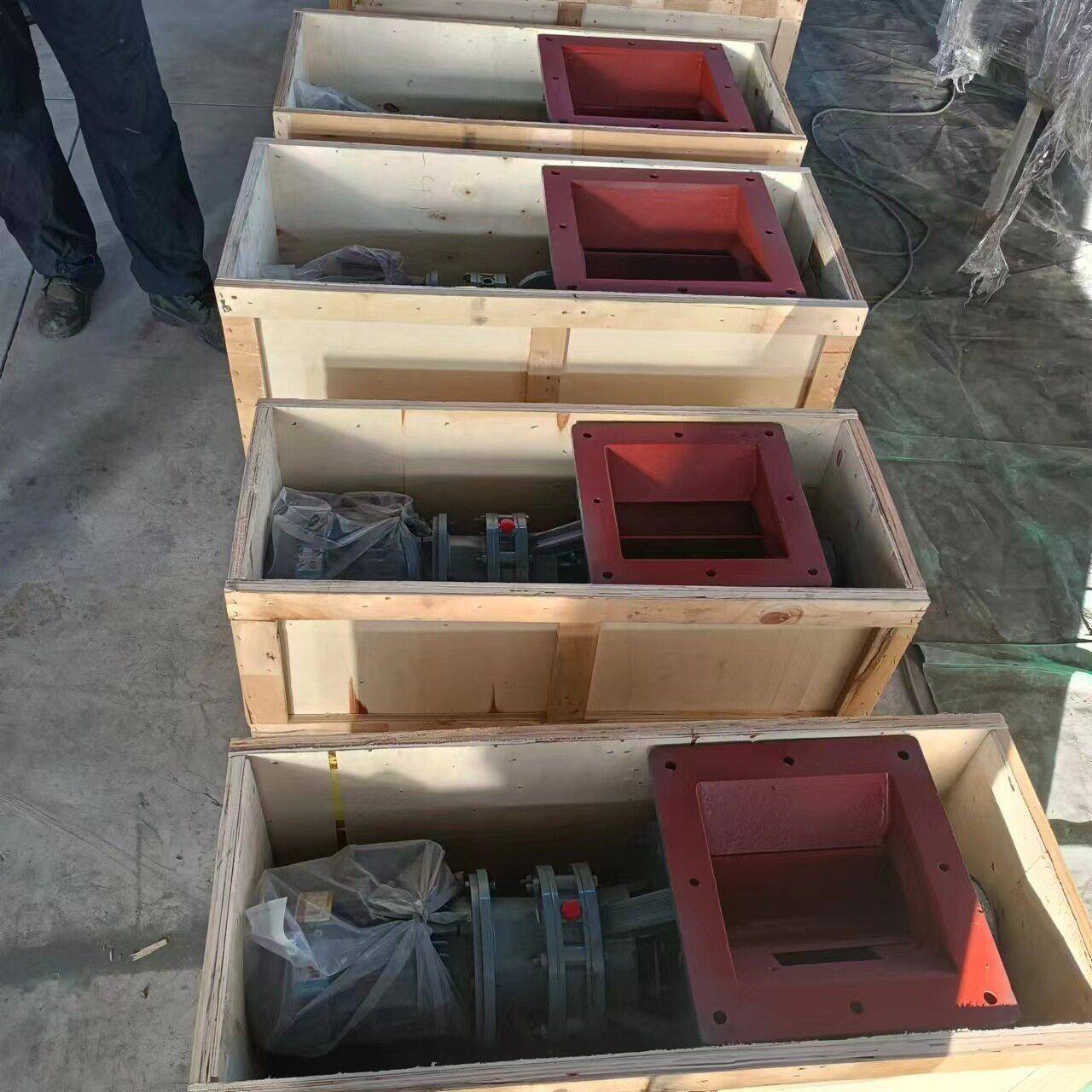 除尘器管道卸灰装置方形圆形星型卸料器防卡防堵铸铁卸灰阀法兰连