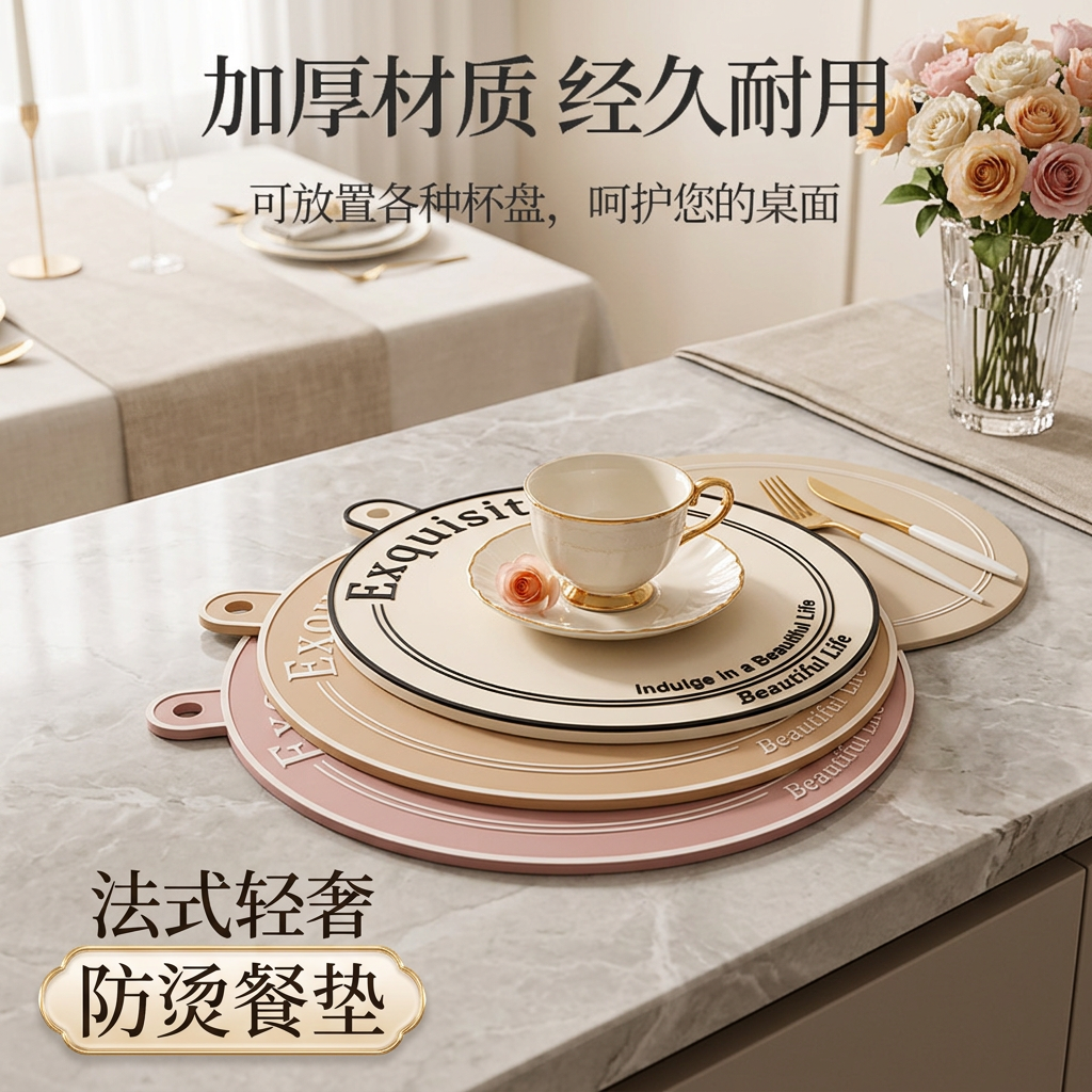 法式轻奢餐垫隔热防烫