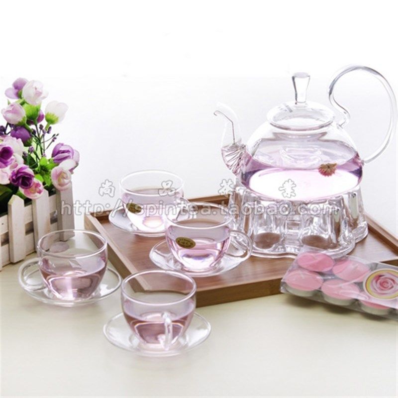耐热玻璃茶具套装整套过滤功夫花茶壶花草茶具杯茶盘煮水果茶壶,餐饮具,花草茶具,淘宝优惠券,粉丝福利购,淘宝优惠卷