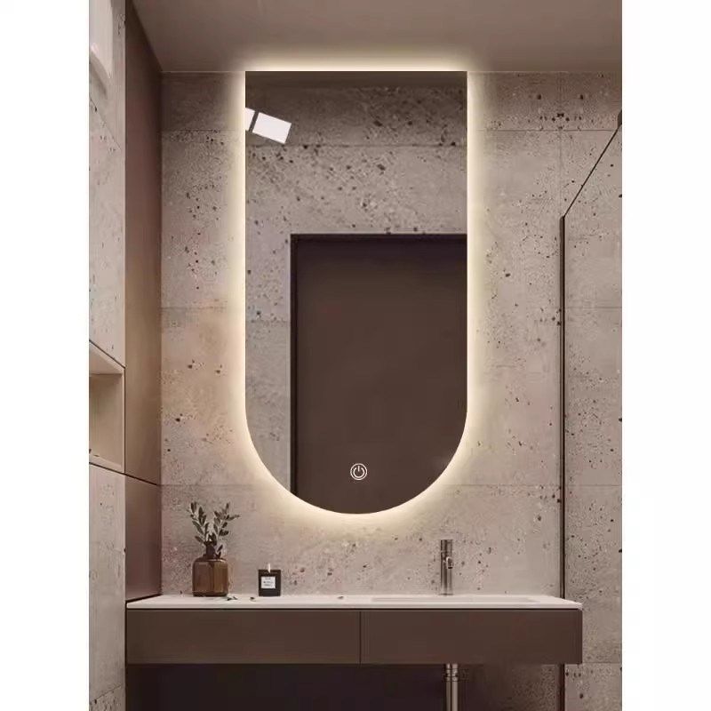 卫生间拱形智能浴室镜化妆镜洗手间led带灯触摸屏除雾镜子壁挂式,家装主材,浴室镜,淘宝优惠券,粉丝福利购,淘宝优惠卷