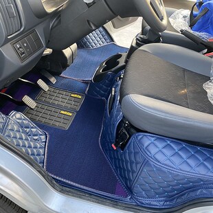 江淮征程W1f微卡单双排专车专用全包围脚垫多米载货车耐磨双层地