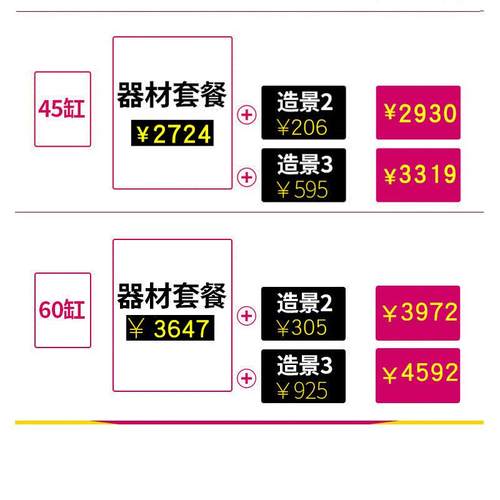 背滤海缸35方缸45缸60设备套餐新手鱼缸珊瑚套缸低音金晶超白