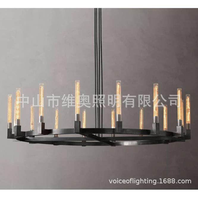 北美工业风多头圆形长方形异形吊灯，壁灯台灯落地灯可配套生产,家装灯饰光源,智能吊灯,淘宝优惠券,粉丝福利购,淘宝优惠卷