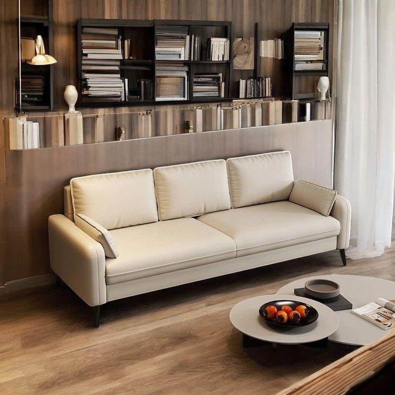 极简奶油风豆腐块沙发客厅简约现代直排沙发网红款科技布艺沙发,住宅家具,布艺沙发,淘宝优惠券,粉丝福利购,淘宝优惠卷