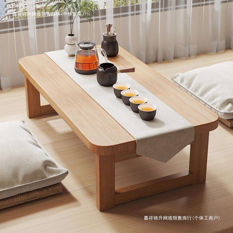 飘窗桌楠竹炕桌家用榻榻米小茶几床上学习折叠书桌宿舍电脑矮桌子