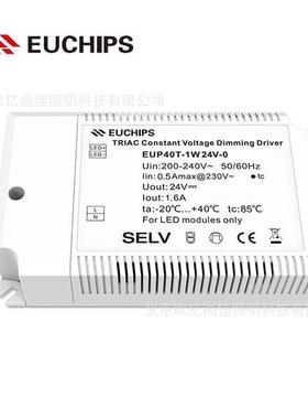 EUCHIPS欧切斯可控硅 EUP40T-1W24V-0 24V 40W恒压灯带调光电源