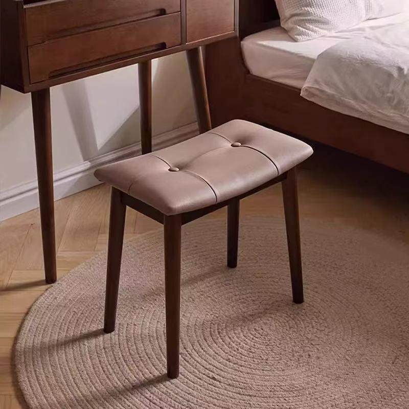 实木马鞍凳家用轻奢化妆凳卧室梳妆台凳子黑色化妆椅客厅方形板凳,鲜花速递/花卉仿真/绿植园艺,割草机/草坪机,淘宝优惠券,粉丝福利购,淘宝优惠卷