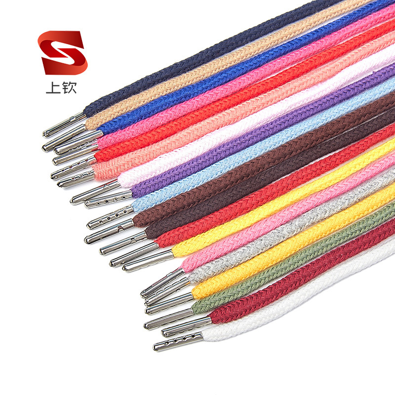 现货mm金属头彩色帽绳运动裤腰绳
