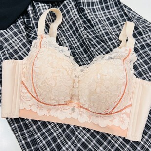 新款文胸超厚8cml小胸平胸加厚6cm无钢圈聚拢内衣女胸罩特厚馒头