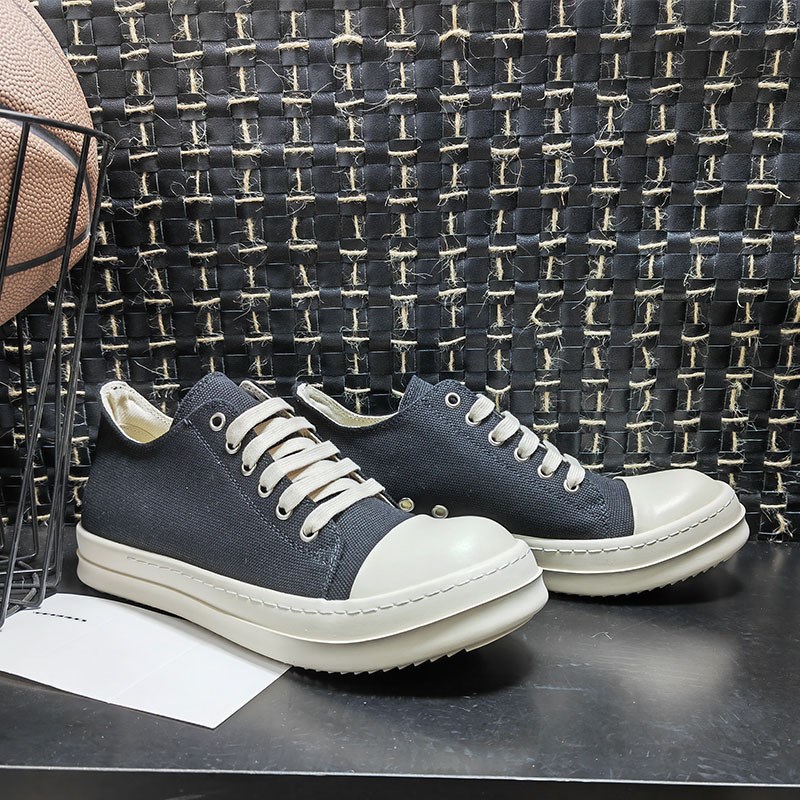 休闲大匡低帮帆布鞋学生运动软底情侣鞋系带黑白板鞋潮流男女布鞋