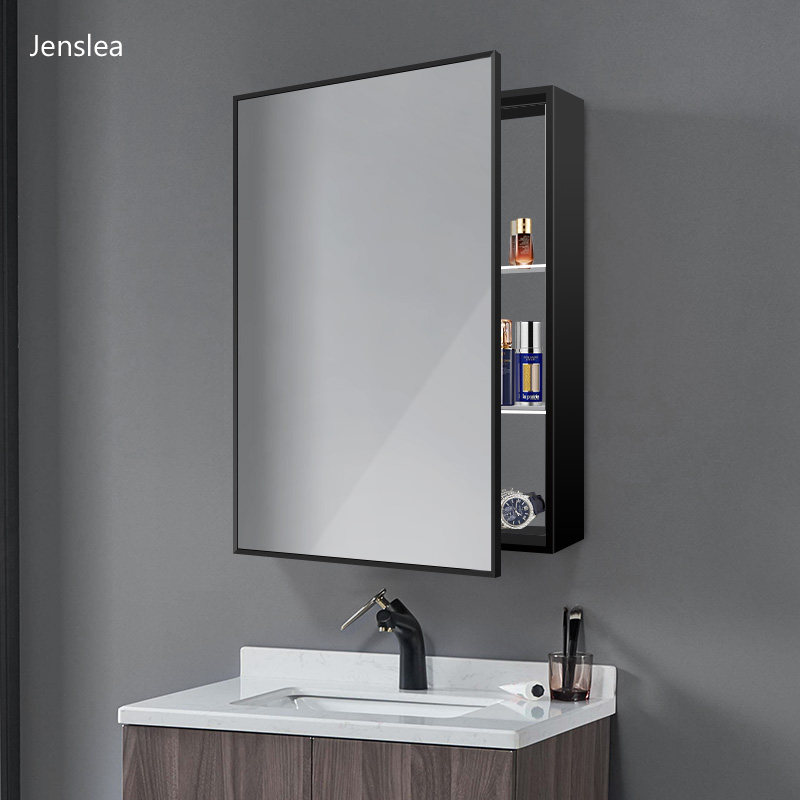 智能浴室镜柜定制带灯防雾卫生间镜子收H纳置物单独led镜柜挂墙式