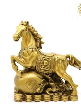 纯铜马摆件生肖马唐马家居客厅装饰品办公室工艺品招财开业礼品