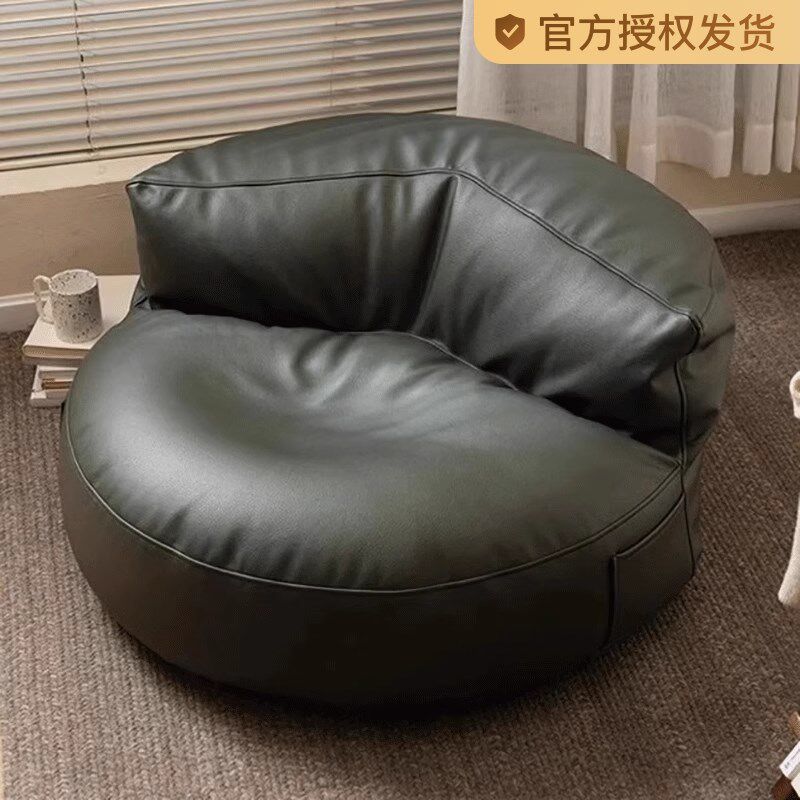 懒人沙发阳台可躺可睡榻榻米坐垫卧室H小户型网红黑色单人沙发椅