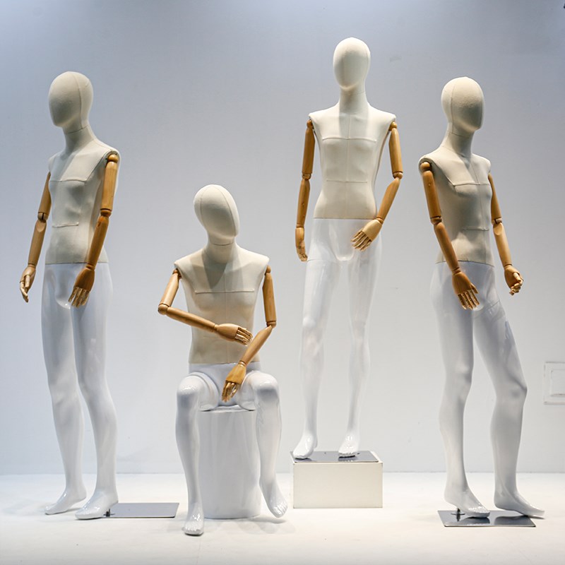 韩版服装店全身人体包布男模特架子服装店橱窗模特道具展示架