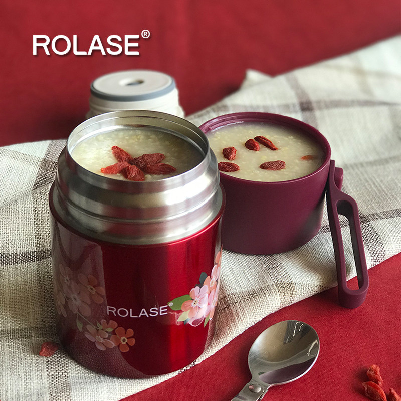 早餐杯燕麦杯带盖勺高颜值杯子隔夜便携牛奶杯大容量保温外带汤杯