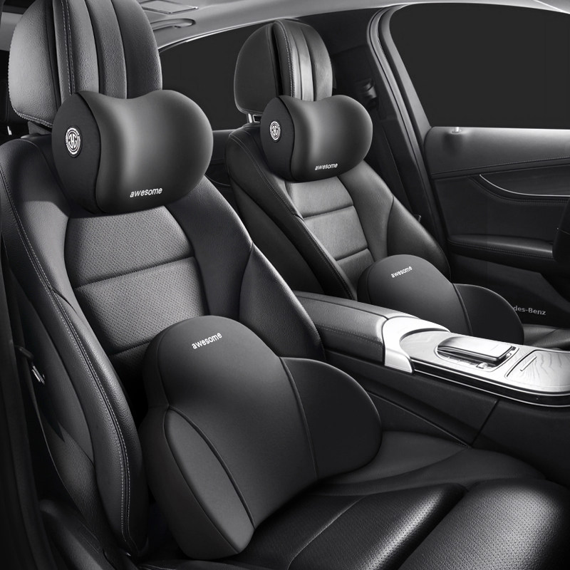 汽车护颈枕一对座椅腰靠腰托靠垫腰垫车载护腰靠背车用记忆棉靠枕,汽车用品/电子/清洗/改装,头枕,淘宝优惠券,粉丝福利购,淘宝优惠卷