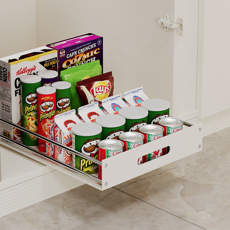 橱柜内碗碟拉篮不锈钢收纳滑轨抽屉免钉3节轨道托盘衣橱置物储物,收纳整理,收纳箱,淘宝优惠券,粉丝福利购,淘宝优惠卷