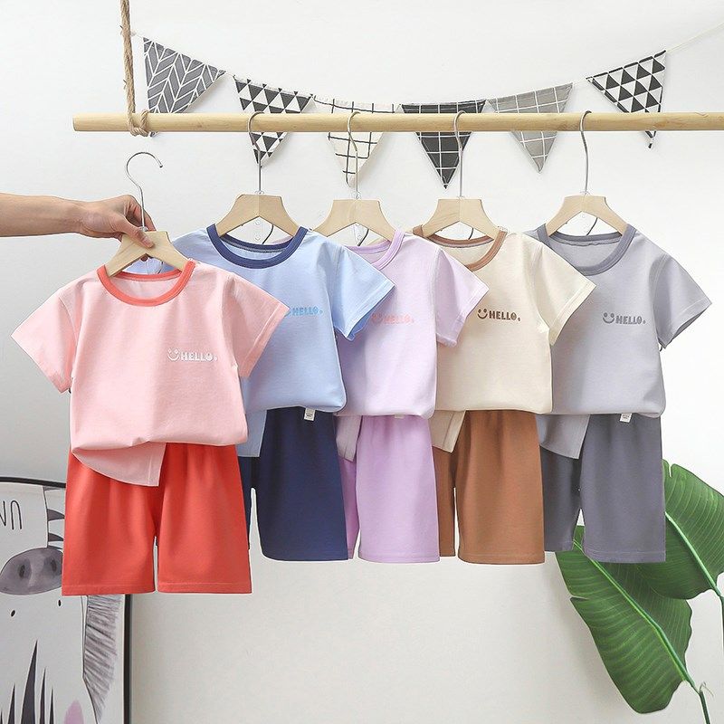 宝宝短袖家居服儿童t恤A类纯棉睡衣夏天薄款男女幼童无骨两件套装,童装/婴儿装/亲子装,家居服套装,淘宝优惠券,粉丝福利购,淘宝优惠卷