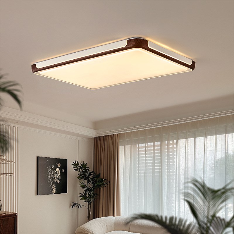 中古风客厅主灯吸顶灯超薄简约大气房间卧室餐厅大厅灯具