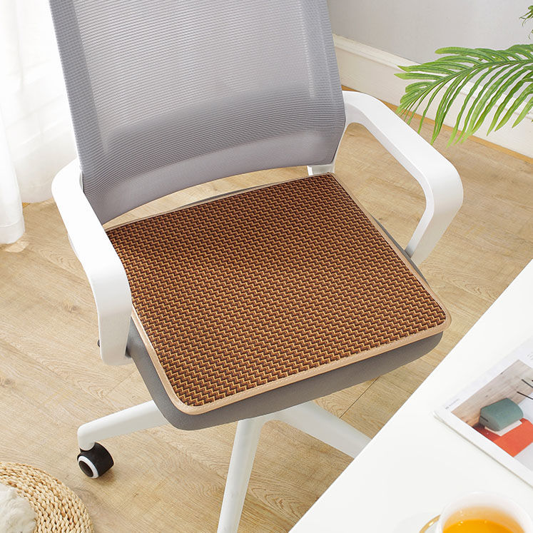 夏季凉垫防滑藤席加厚餐椅垫坐垫棋牌H室椅子垫学生凳子垫汽车坐