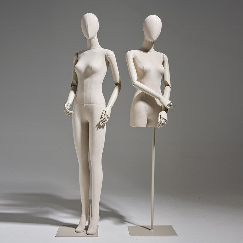 服装店模特道具女橱窗展示架子韩版衣假人偶体P平肩全半身女模特