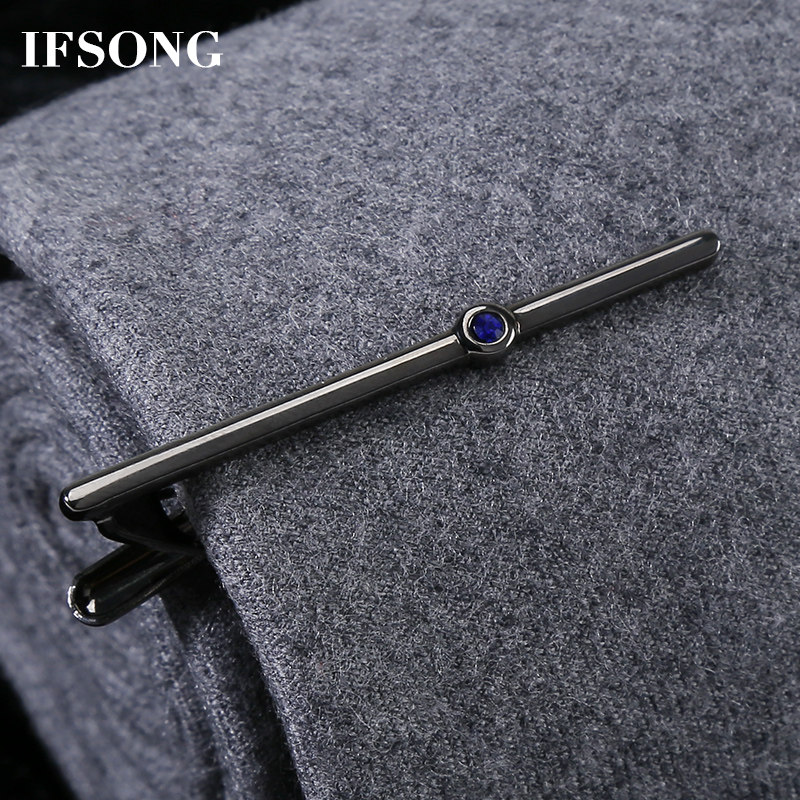 枪色简约男士领带夹正装夹子商A务领夹高档领带别针女固定针礼盒