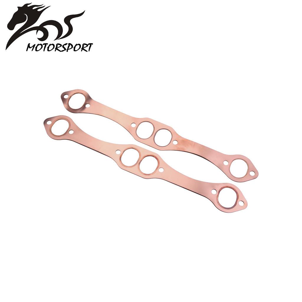 厂家直销适用雪佛兰SBC椭圆形端口铜排气歧管垫片327 305 350 383