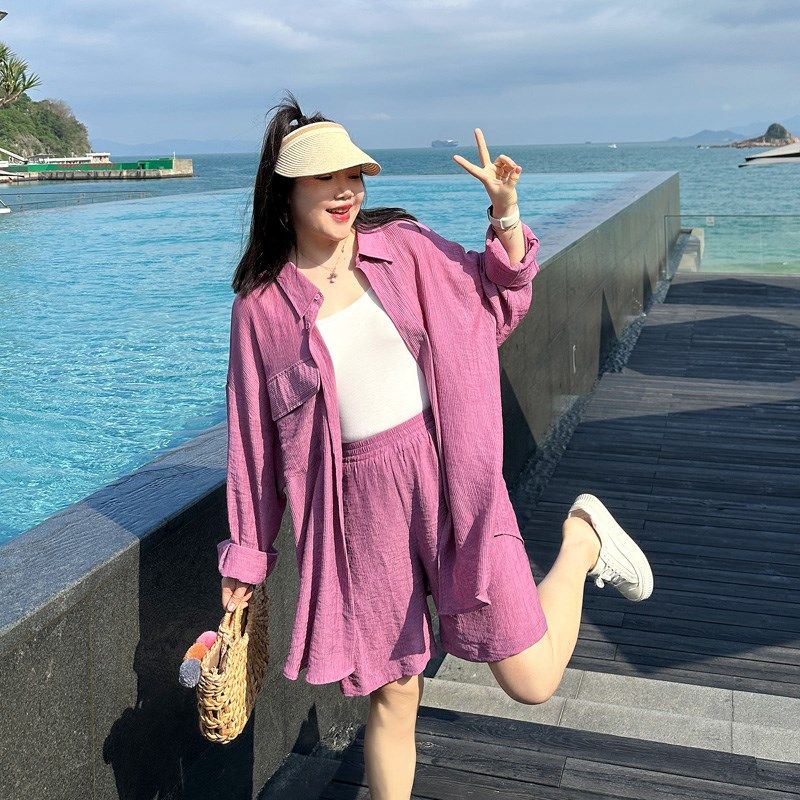 特大码宽松短裤女2024夏季新款加肥加大200斤胖妹妹mm阔腿五分裤,女装/女士精品,大码套装,淘宝优惠券,粉丝福利购,淘宝优惠卷