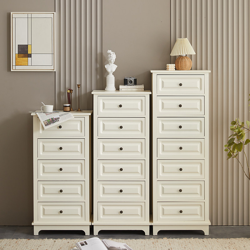 美式实木五斗柜多层抽屉式夹缝收纳柜客厅简约储物柜缝隙角落柜子,住宅家具,斗柜,淘宝优惠券,粉丝福利购,淘宝优惠卷