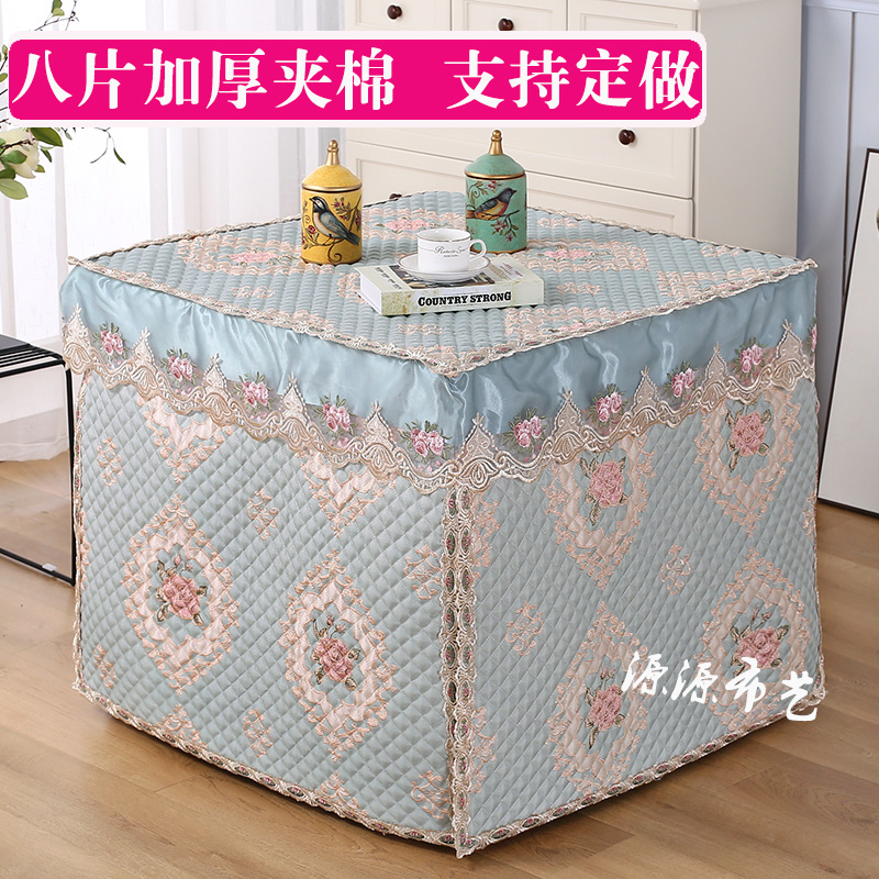加厚八片烤火罩新款正方形电炉罩夹棉电暖炉罩套取暖桌布麻将机罩