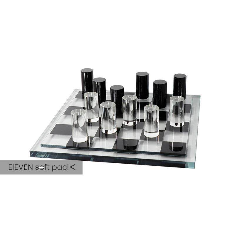 现代简约欧式轻奢水晶方格棋盘摆件样板房售楼处客厅书房软装饰品,电子元器件市场,其它元器件,淘宝优惠券,粉丝福利购,淘宝优惠卷