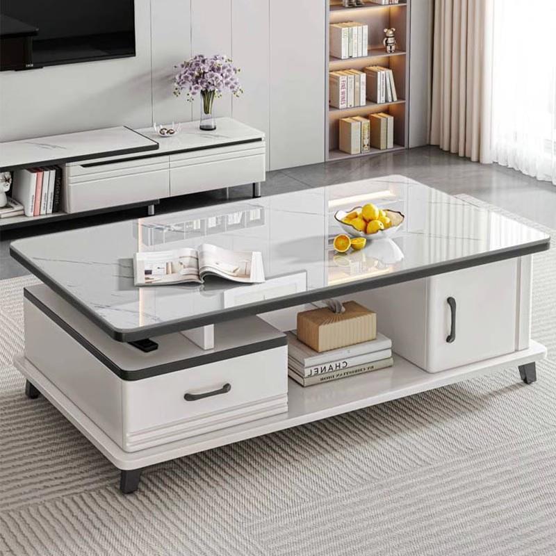 茶几客厅家用2025新款小户型简约现代钢化玻璃轻奢岩板阳台小茶台