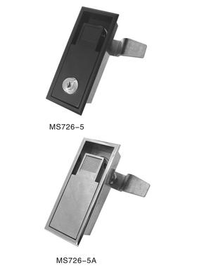 MS726-5/MS726-5A铬黑色电柜门锁 机械门锁 开关柜门锁