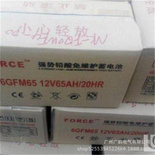 FORCE强势蓄电池6GFM6512v65ah免维护蓄电池 厂家直销