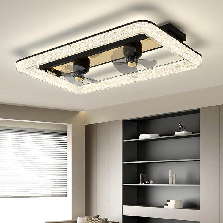 风扇灯2025新款客厅主灯家用一体吊灯现代简约意式创意大气吊扇灯