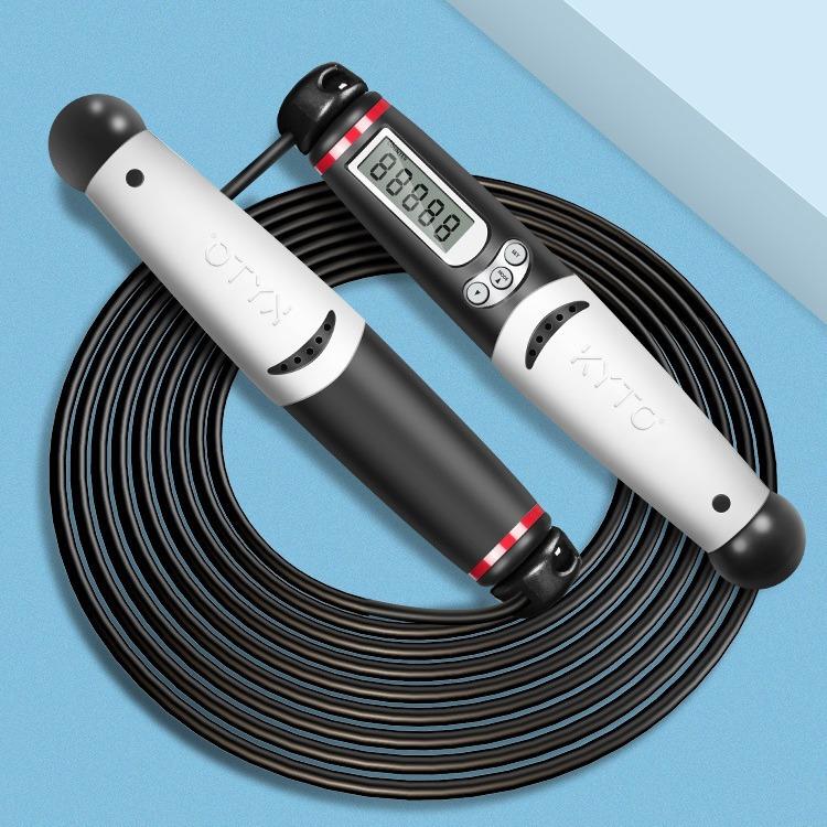 KYTO2106B黑色康都中考专用跳绳厂家直销配4mm/5.5mm胶绳或钢丝绳