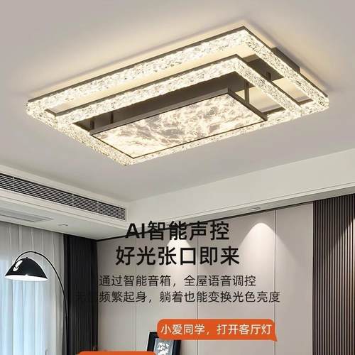 2025新款现代简约大气轻奢感中山灯具客厅吸顶灯大厅主灯