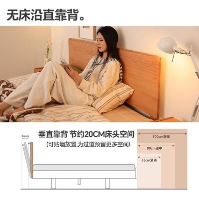 180x200实木双人床2025新款实木床1米8现代简约主卧大床