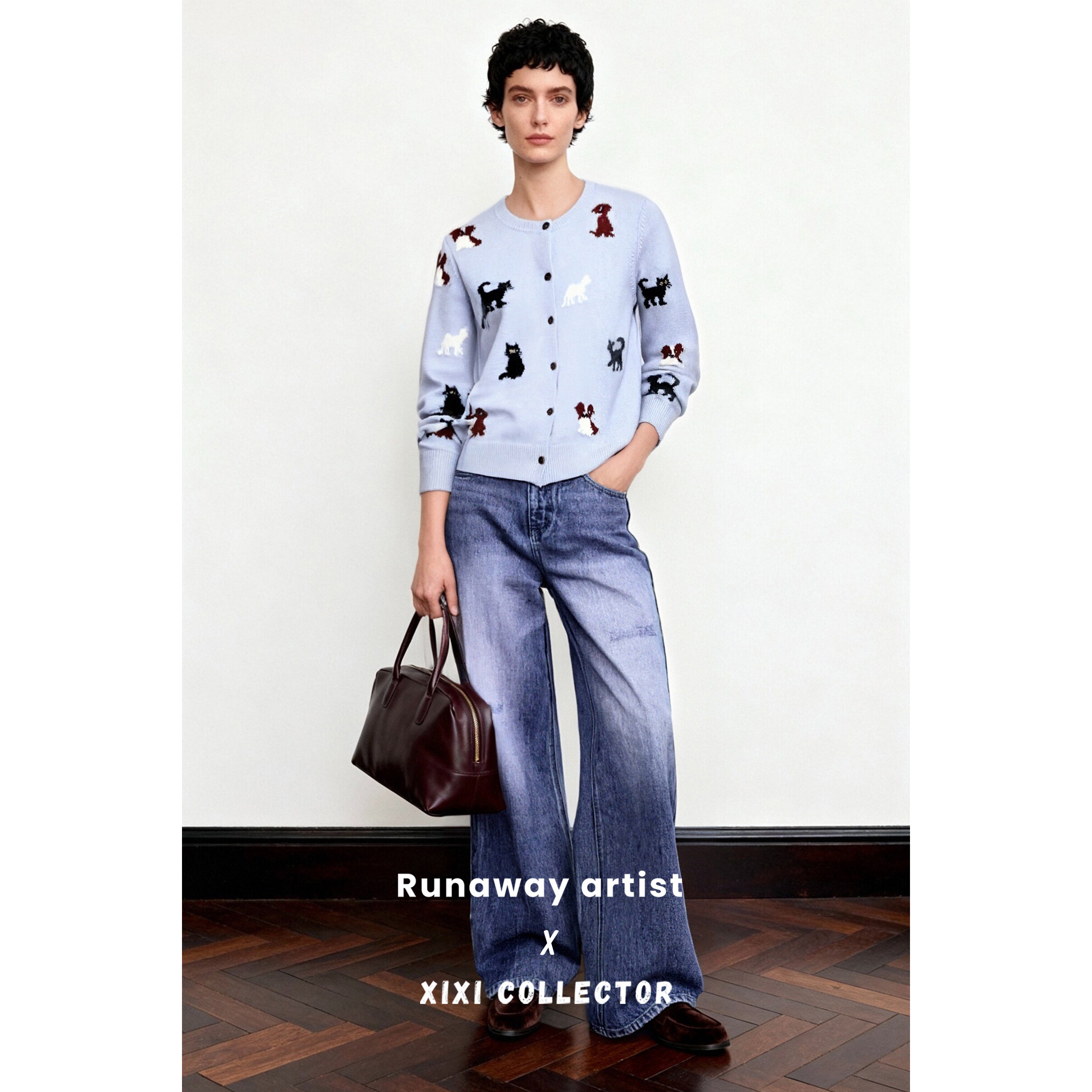 沈梦辰同款· Runaway artist｜限定款纤直立裁牛仔裤卡码拍大