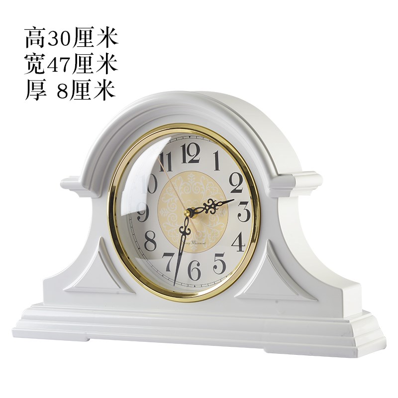 非实木超大号客厅静音座钟表欧式复古台式客厅办公室新中式装饰品