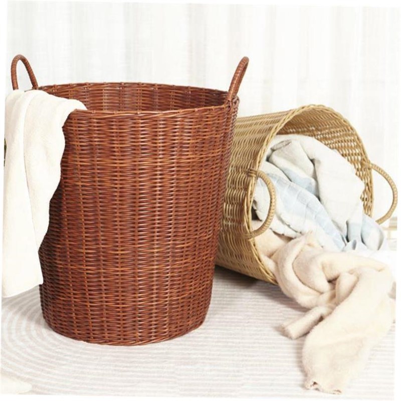 Large plastic bathroom laundry basket toy laundry basket