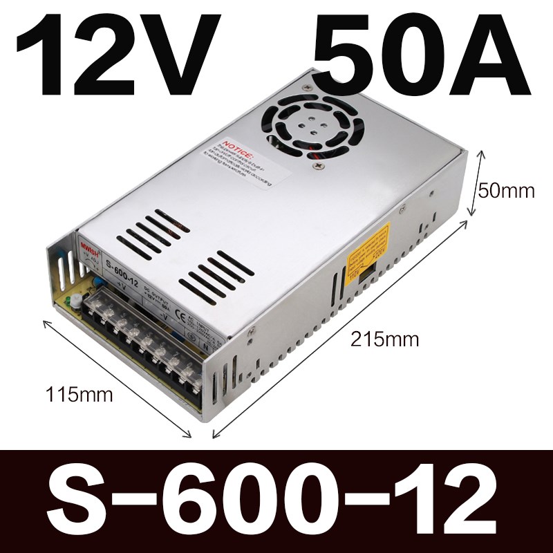 深圳明纬MS/S-500W600可调电压0~24V20A 0到12V直流0-40A开关电源