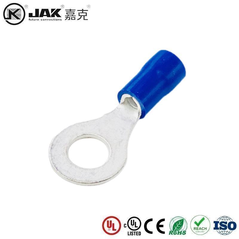 RV2-6S圆形绝缘端头快速 O型接头铜线鼻子冷压紫铜有认证KST