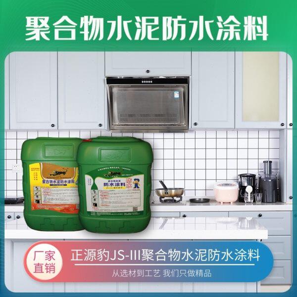 国标JS聚合物防水涂料胶厨房厕所泳池阳台渗透抗潮补漏装修前使用