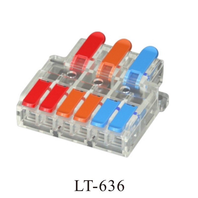 SPL-42 22i2-412 212系列接线端子软硬通用电线连接器安全快速接