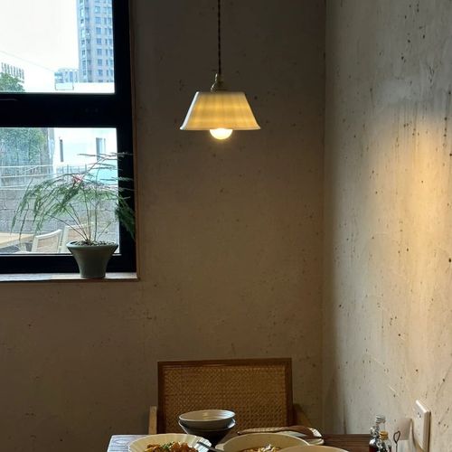 日系陶瓷小吊灯覆古黄铜北欧日式饭厅厨房吧台民T宿床头咖啡店茶